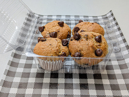 Mini Chocolate Chip Sourdough Muffins (4 pack)
